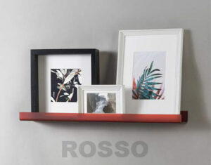 Mensola porta cornici Rosso 1000 - DESIGN 3b