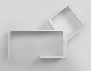 Mensola cubo 4 lati Rosso - DESIGN 1 - immagine 5