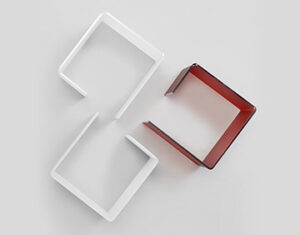 Mensola cubo 4 lati Opalino - DESIGN 1 - immagine 4