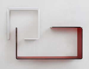 Mensola cubo 4 lati Opalino - DESIGN 1 - immagine 5